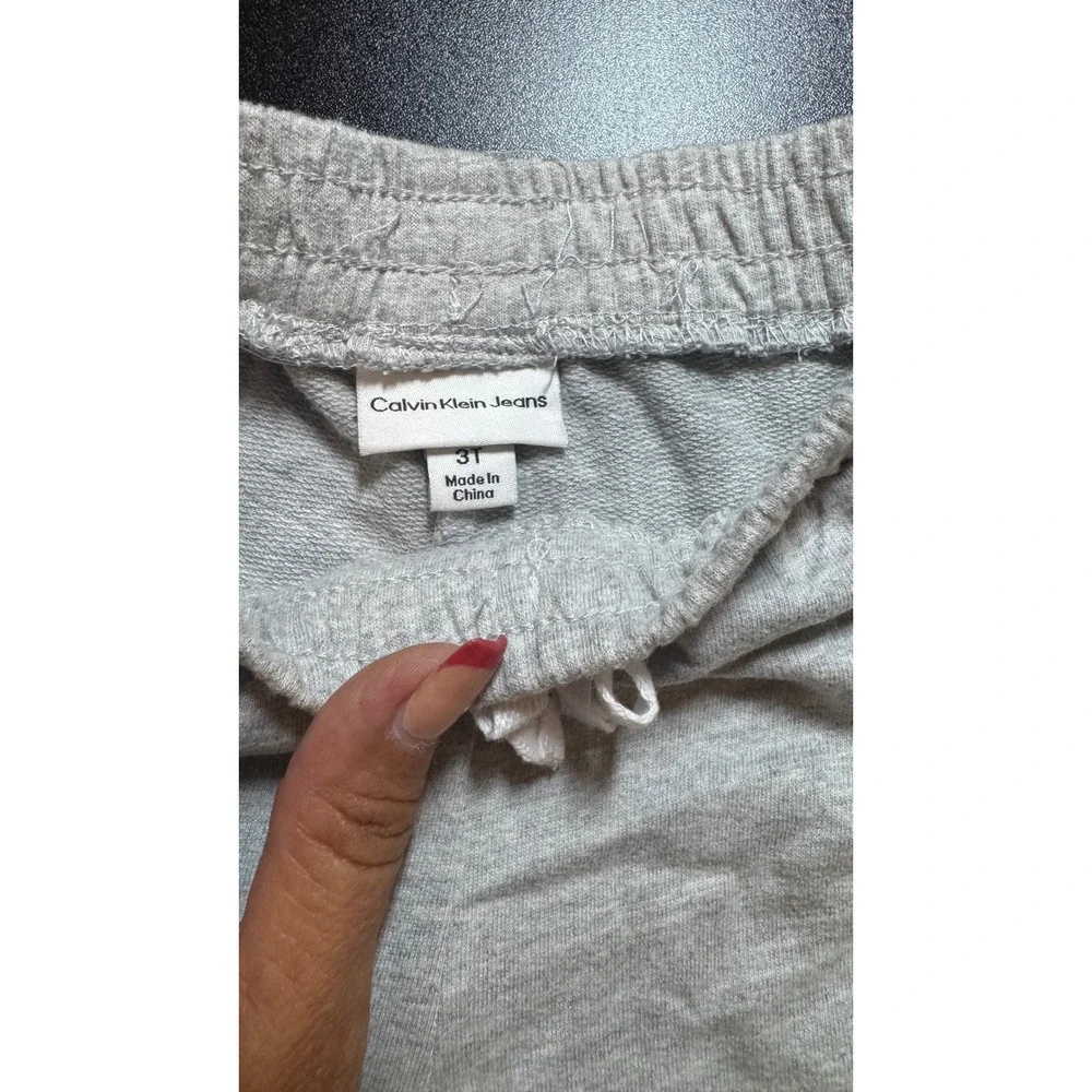 Calvin Klein Jeans Girls' Gray Jogger Sweatpants Rainbow Logo Side,‎ Size 3T